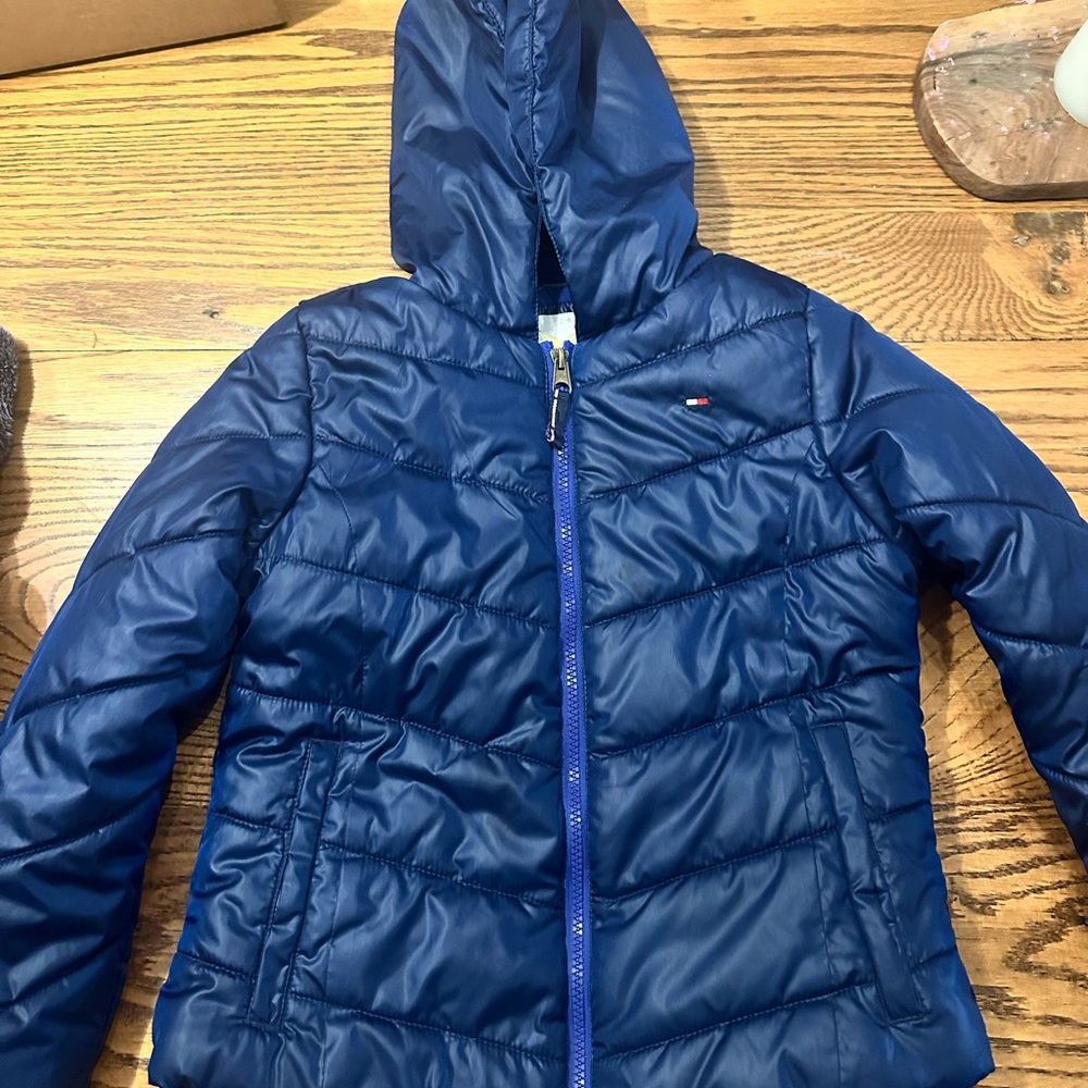 Tommy Hilfiger Kids Blue Puffer Jacket